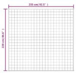 Couverture lestée Crème clair 220x235 cm 15 kg Tissu – Image 4