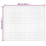 Couverture lestée Crème clair 220x260 cm 15 kg Tissu – Image 4