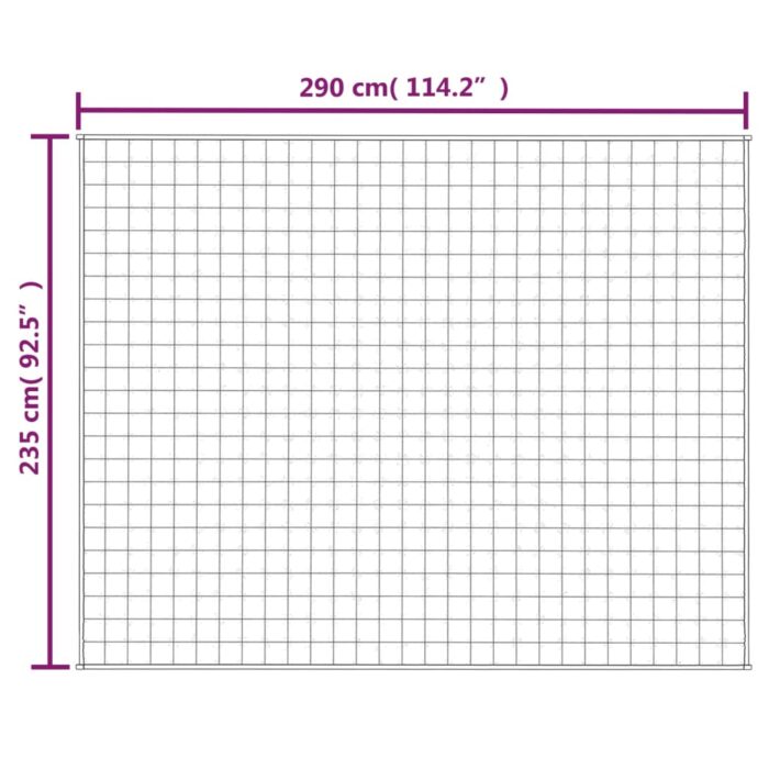 Couverture lestée Crème clair 235x290 cm 11 kg Tissu – Image 4
