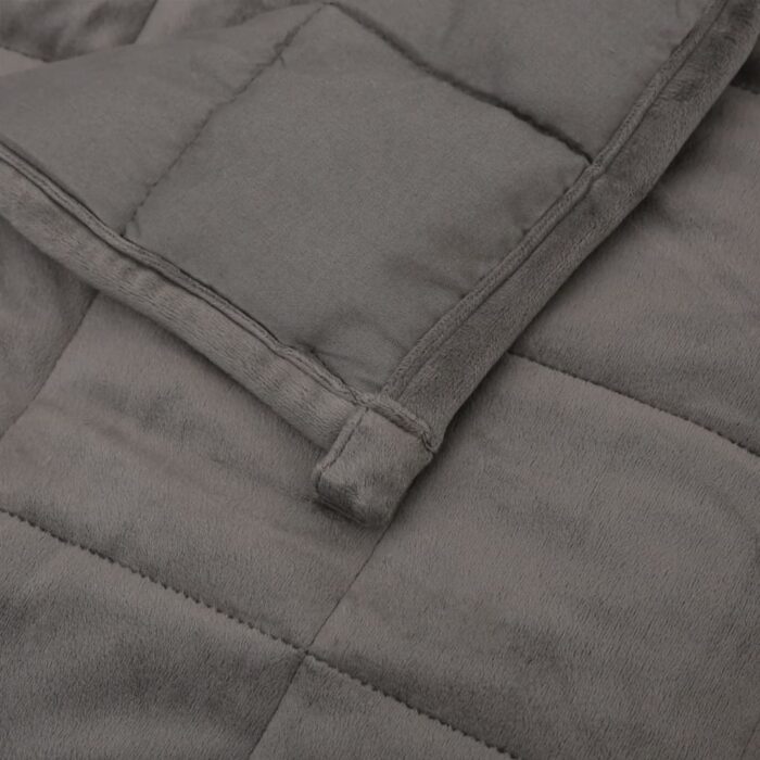 Couverture lestée Gris 138x200 cm 6 kg Tissu – Image 3