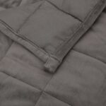 Couverture lestée Gris 155x220 cm 11 kg Tissu – Image 3