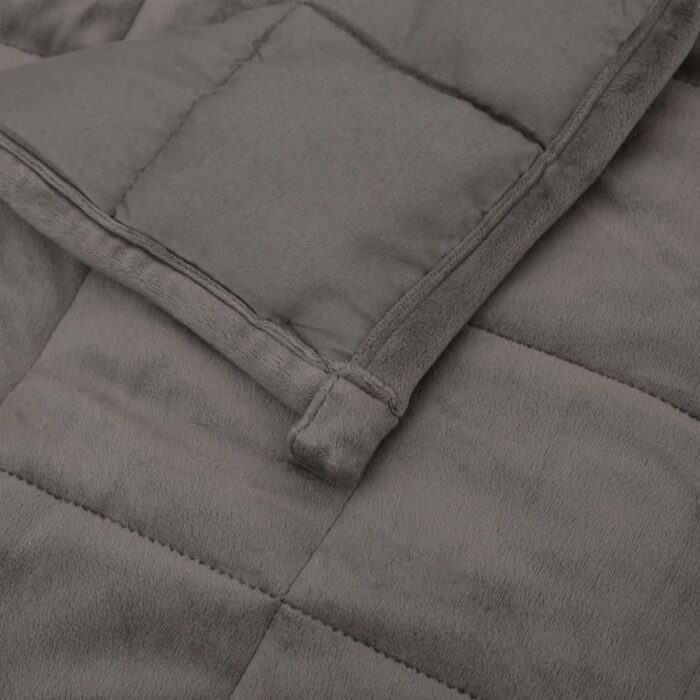 Couverture lestée Gris 155x220 cm 11 kg Tissu – Image 3