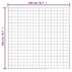 Couverture lestée Gris 200x200 cm 13 kg Tissu – Image 4