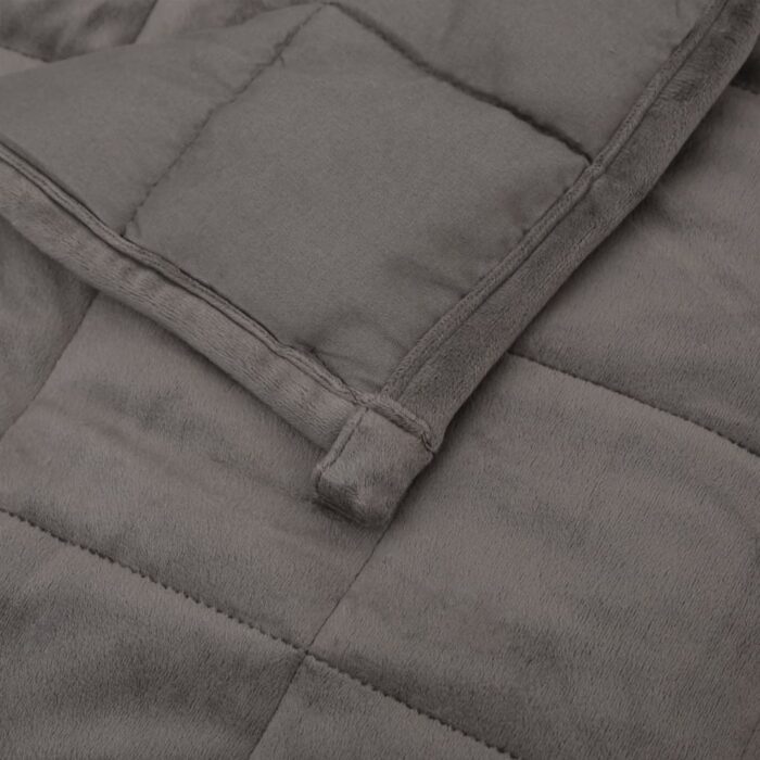 Couverture lestée Gris 220x235 cm 15 kg Tissu – Image 3
