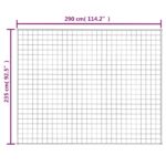 Couverture lestée Gris 235x290 cm 11 kg Tissu – Image 4