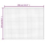 Couverture lestée Bleu 235x290 cm 11 kg Tissu – Image 4