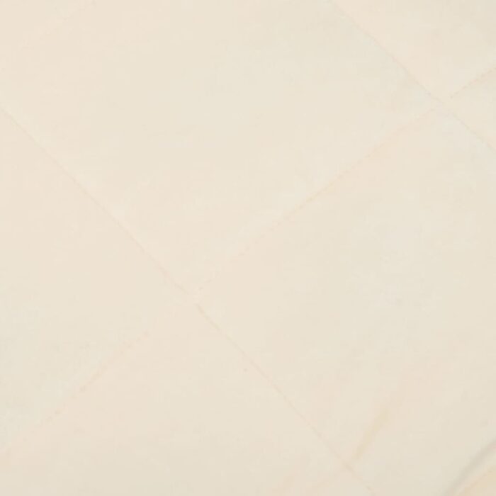 Couverture lestée Crème clair 120x180 cm 5 kg Tissu – Image 2