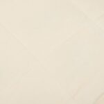 Couverture lestée Crème clair 150x200 cm 7 kg Tissu – Image 2