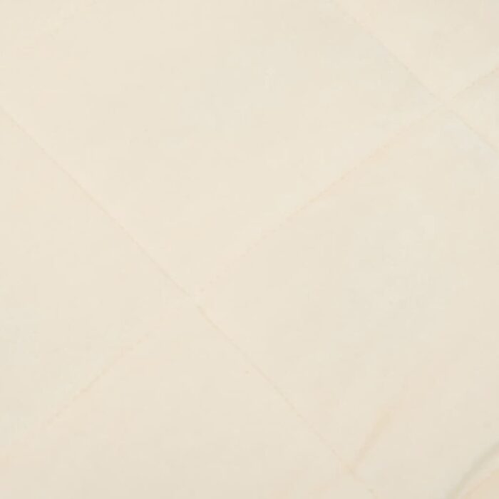 Couverture lestée Crème clair 200x200 cm 9 kg Tissu – Image 2