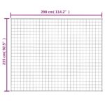 Couverture lestée Crème clair 235x290 cm 15 kg Tissu – Image 4