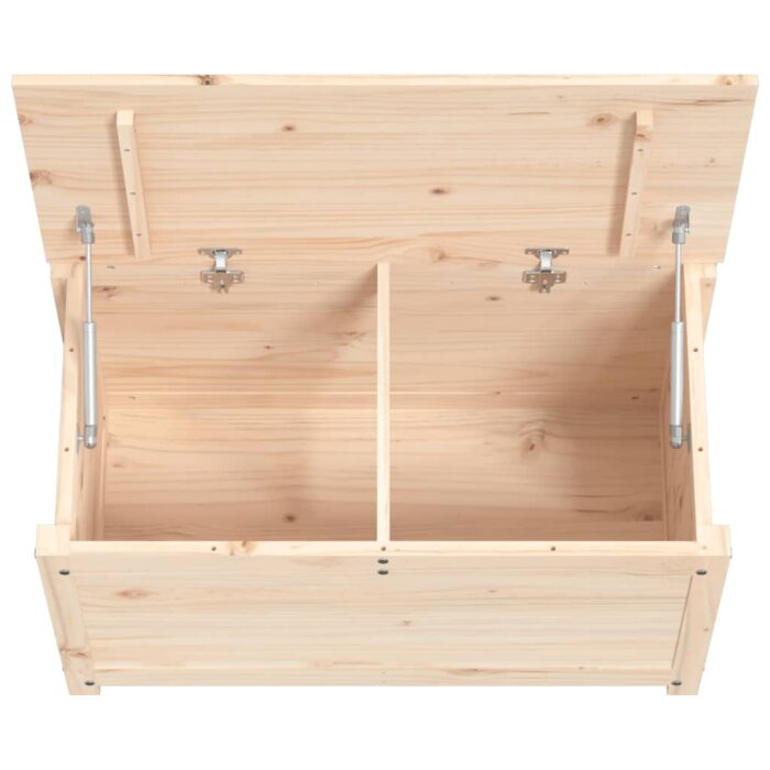 Boîte de rangement 80x40x45,5 cm Bois massif de pin – Image 6