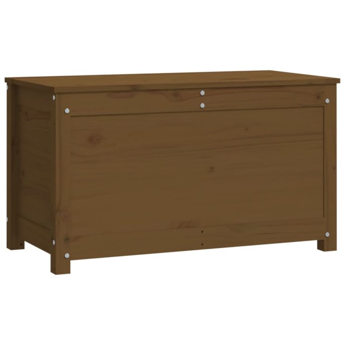 Boîte de rangement Marron miel 80x40x45,5 cm Bois massif de pin – Image 3