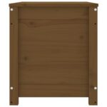 Boîte de rangement Marron miel 80x40x45,5 cm Bois massif de pin – Image 4