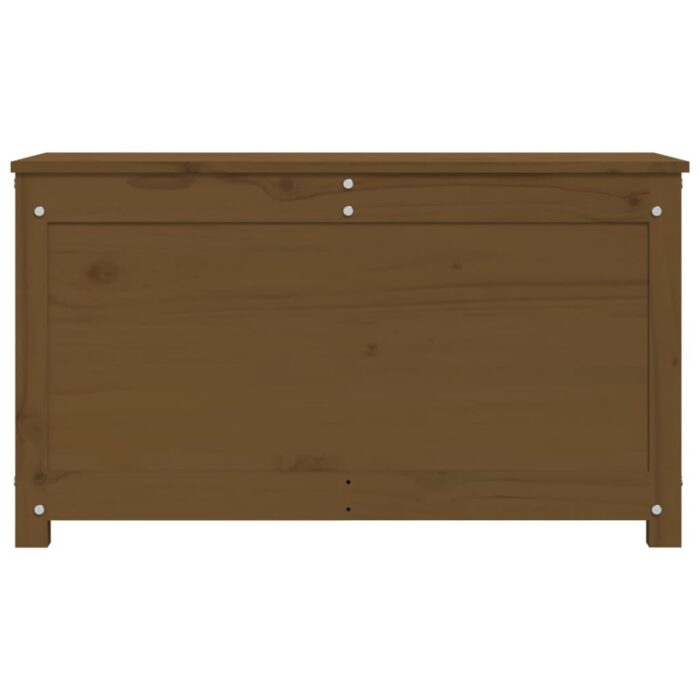 Boîte de rangement Marron miel 80x40x45,5 cm Bois massif de pin – Image 5