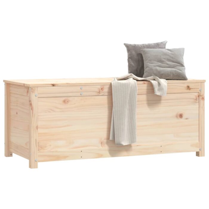 Boîte de rangement 110x50x45,5 cm Bois massif de pin – Image 2