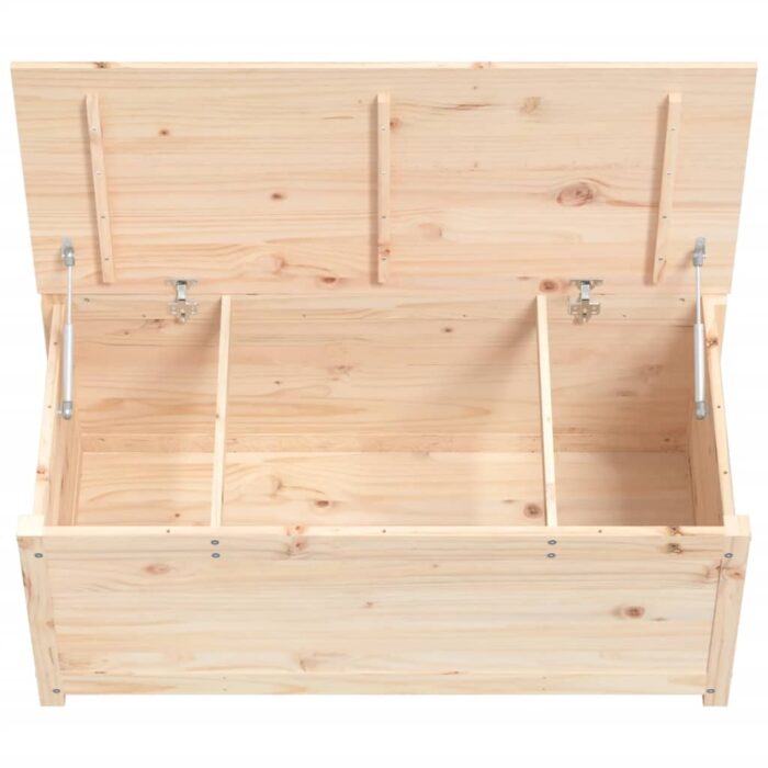 Boîte de rangement 110x50x45,5 cm Bois massif de pin – Image 6