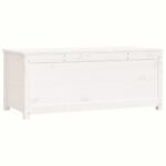 Boîte de rangement Blanc 110x50x45,5 cm Bois massif de pin – Image 3