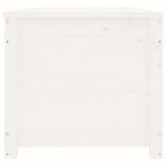 Boîte de rangement Blanc 110x50x45,5 cm Bois massif de pin – Image 4