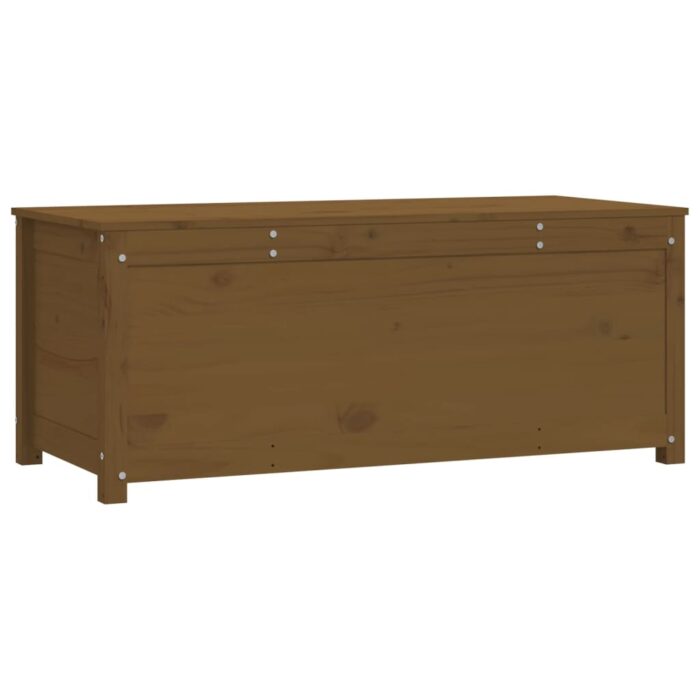 Boîte de rangement Marron miel 110x50x45,5cm Bois massif de pin – Image 3