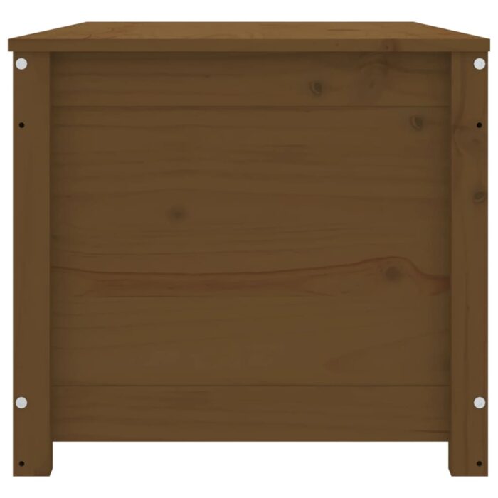 Boîte de rangement Marron miel 110x50x45,5cm Bois massif de pin – Image 4