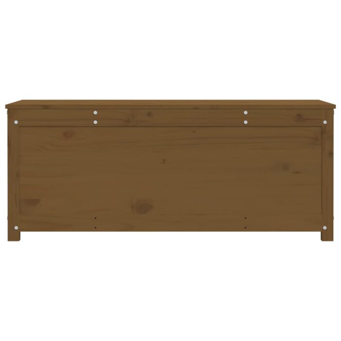 Boîte de rangement Marron miel 110x50x45,5cm Bois massif de pin – Image 5