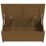 Boîte de rangement Marron miel 110x50x45,5cm Bois massif de pin – Image 6