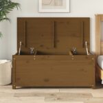 Boîte de rangement Marron miel 110x50x45,5cm Bois massif de pin