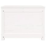 Boîte de rangement Blanc 60x32x45,5 cm Bois massif de pin – Image 5