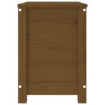 Boîte de rangement Marron miel 60x32x45,5 cm Bois massif de pin – Image 4