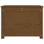 Boîte de rangement Marron miel 60x32x45,5 cm Bois massif de pin – Image 5