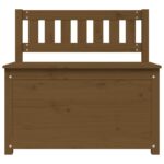 Banc Marron miel 80x41x77 cm Bois de pin massif – Image 5