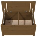Banc Marron miel 80x41x77 cm Bois de pin massif – Image 7