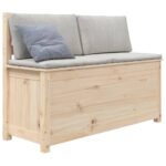 Banc 110x41x76,5 cm Bois de pin massif – Image 2