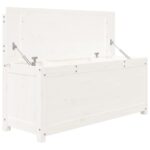 Banc Blanc 110x41x76,5 cm Bois de pin massif – Image 5