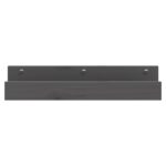 Étagères murales 2 pcs Gris 50x12x9 cm Bois de pin massif – Image 2