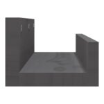 Étagères murales 2 pcs Gris 50x12x9 cm Bois de pin massif – Image 3