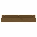 Étagères murales 2 pcs Marron miel 50x12x9cm Bois de pin massif – Image 2