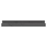 Étagères murales 2 pcs Gris 80x12x9 cm Bois de pin massif – Image 2