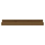 Étagères murales 2 pcs Marron miel 80x12x9cm Bois de pin massif – Image 2