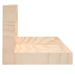 Étagères murales 2 pcs 50x11x9 cm Bois de pin massif – Image 2