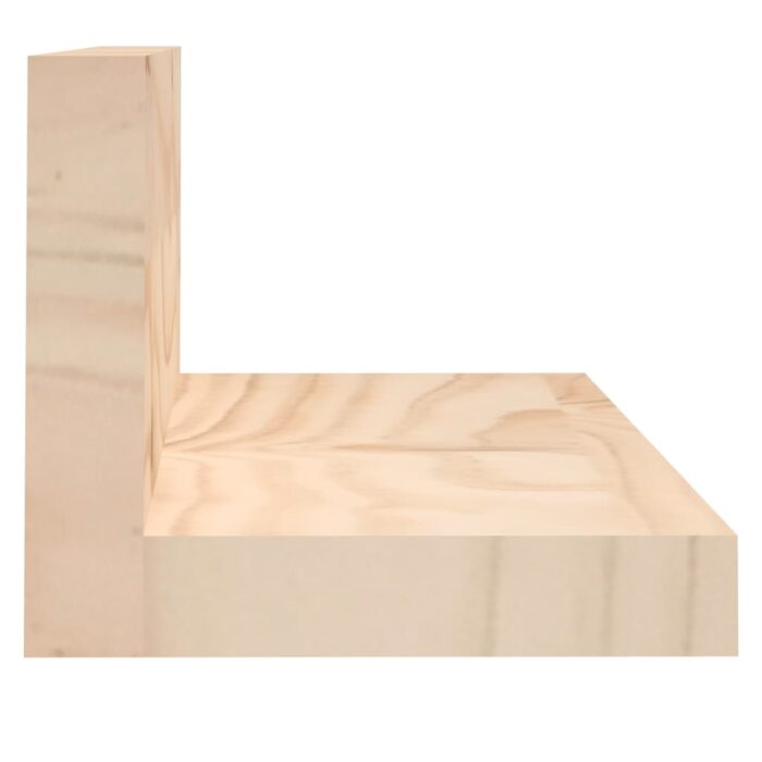 Étagères murales 2 pcs 50x11x9 cm Bois de pin massif – Image 2
