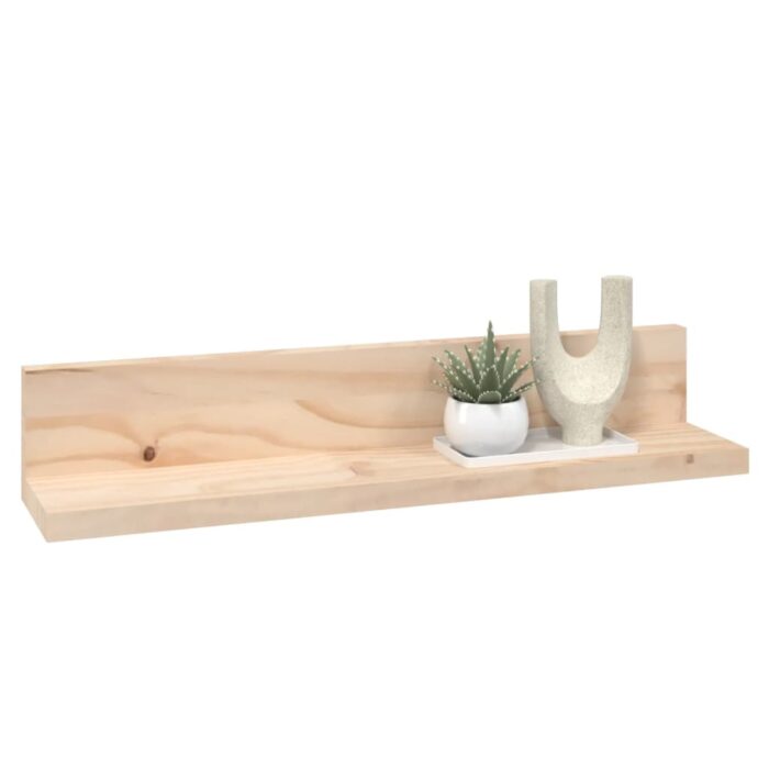 Étagères murales 2 pcs 50x11x9 cm Bois de pin massif – Image 4