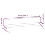 Étagères murales 2 pcs 50x11x9 cm Bois de pin massif – Image 6