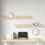 Étagères murales 2 pcs 110x11x9 cm Bois de pin massif – Image 3