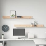 Étagères murales 2 pcs 110x11x9 cm Bois de pin massif