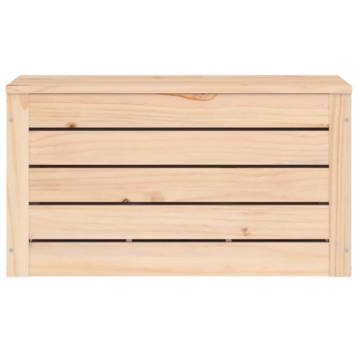 Boîte de rangement 59,5x36,5x33 cm Bois massif de pin – Image 4