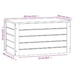 Boîte de rangement 59,5x36,5x33 cm Bois massif de pin – Image 8