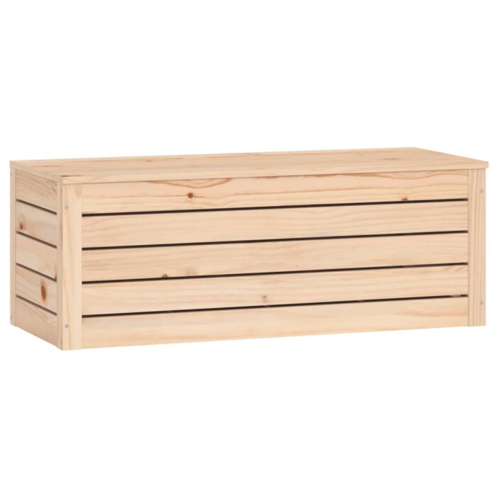 Boîte de rangement 89x36,5x33 cm Bois massif de pin – Image 3