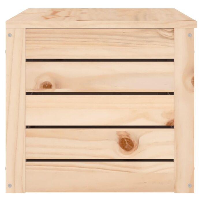Boîte de rangement 89x36,5x33 cm Bois massif de pin – Image 5