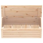 Boîte de rangement 89x36,5x33 cm Bois massif de pin – Image 6
